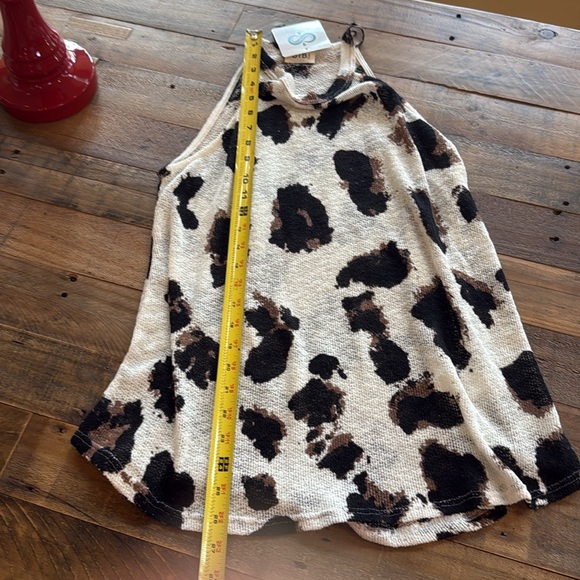 Infinity Raine Leopard Print Halter Top - Picture 4 of 5